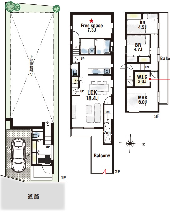 西宮市五月ヶ丘　新築一戸建ての間取り|4号地