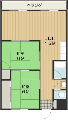 【間取り】 | 第2スカイハイツタカラ
