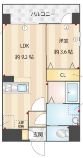 【間取り】 | アクアリア室見 | 現況優先。