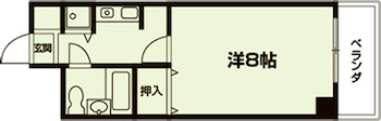 今出川アイビーハウスの間取り|代表的な間取りです