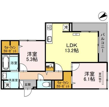 ウィズパーク ノーサイドの間取り