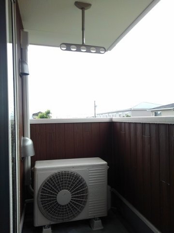 ビブレストⅤ　Ｂのバルコニー|バルコニー付きです