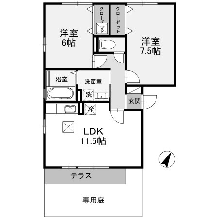 【間取り】 | リビングタウン双葉A