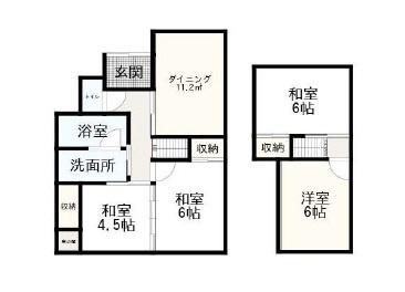 和歌山市梶取　中古戸建の間取り