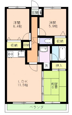 パストラールハイム【キャッシュバック対象物件】の間取り