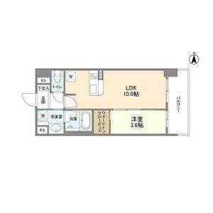 ソルレヴェンテ堀川高辻の間取り