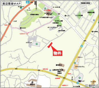 沖縄市知花　第４　3号棟の地図
