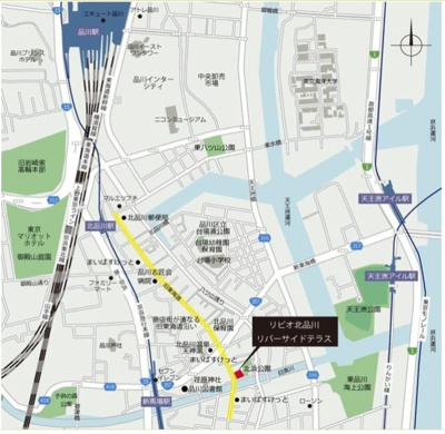 【地図】 | リビオ北品川リバーサイドテラス