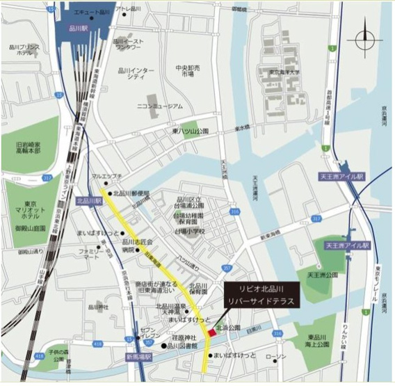 【地図】 | リビオ北品川リバーサイドテラス