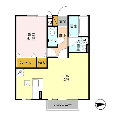 グランドソレーユ.Sの間取り