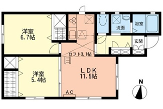 【間取り】 | 市川貸家Ｄ