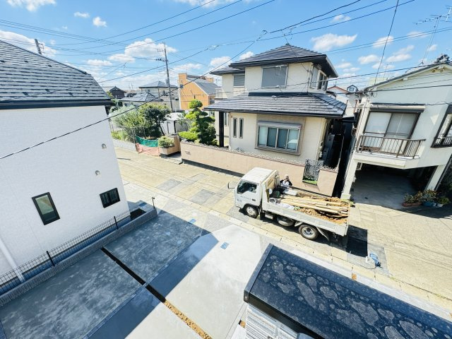松戸市栄町８丁目新築戸建【旭町小学校：9分】の展望|バルコニーより道路側眺望