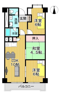 【間取り】 | 高槻ビューハイツ