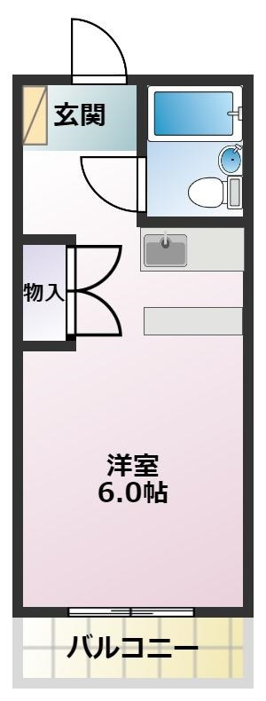 シティキャビンの間取り|使いやすい間取りです。