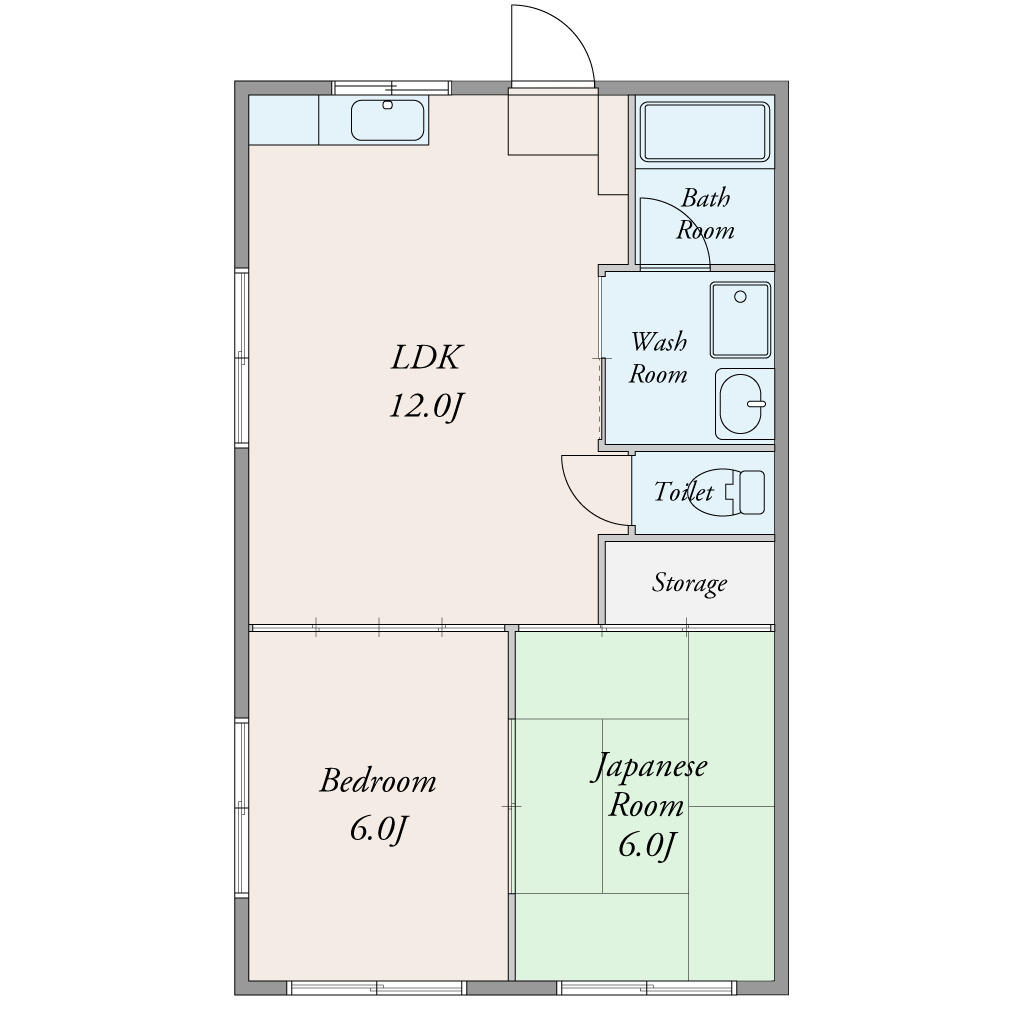 エトワール双葉の和室