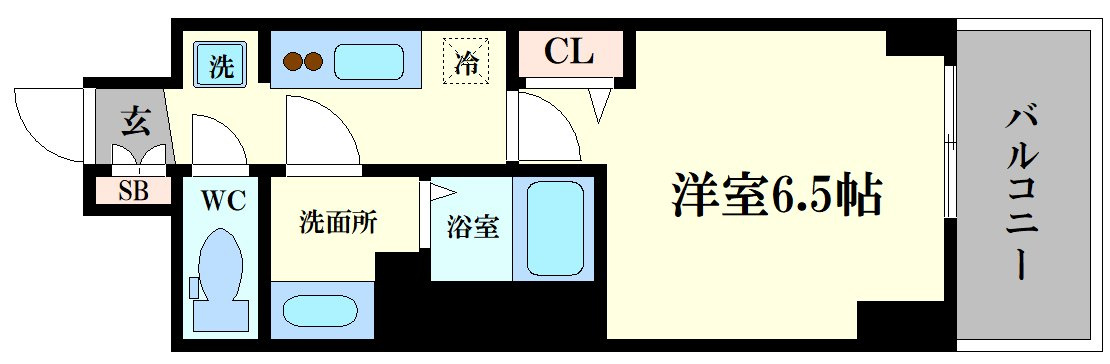 （ラグゼナなんば南）の間取り