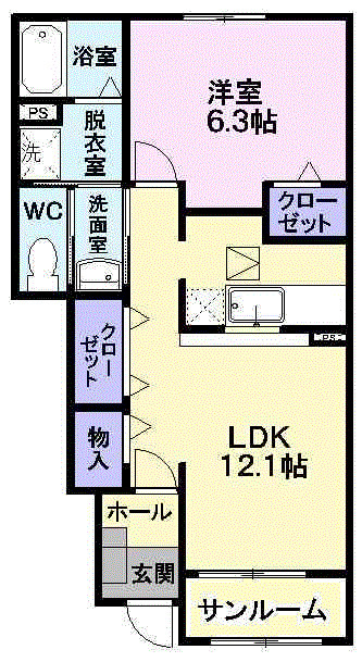 メゾン川原毛の間取り|間取図