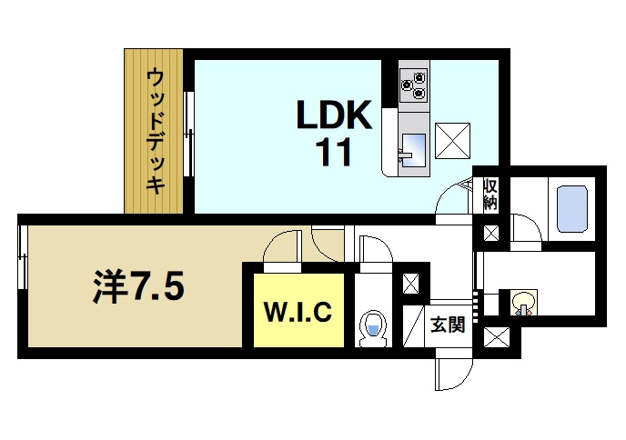 ＳｈａＭａｉｓｏｎ　Ａｌｆｌａｔの間取り