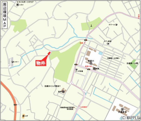 沖縄市桃原　第7　1号棟の地図