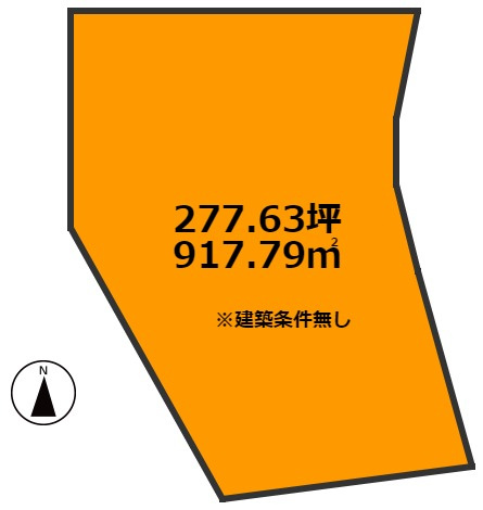 下北方町横小路　売地の土地図