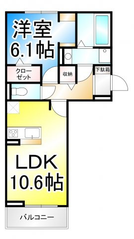 ファルコンベース若宮の間取り|現況を優先とします。