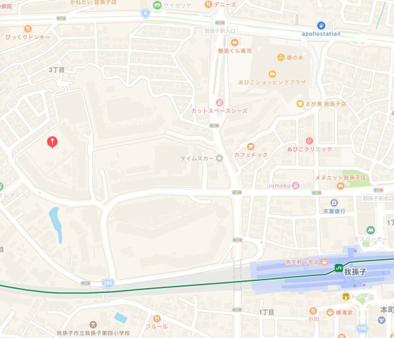 シティアB棟の地図