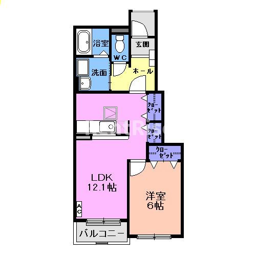 サニークローヴＣの間取り|間取図