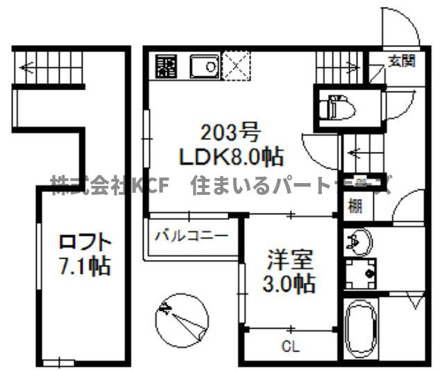 ウインクルム・CRESTの間取り