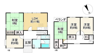 【間取り】 | 守山市水保町　中古戸建