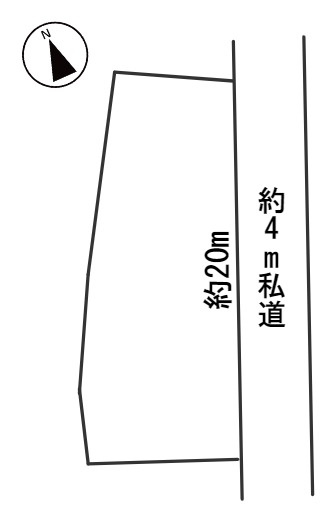 ６３４１５　岐阜市三田洞東１丁目土地の区画図