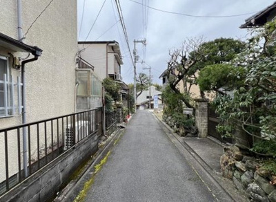 【前面道路含む現地写真】 | 花園猪ノ毛町　売土地（建築条件無）