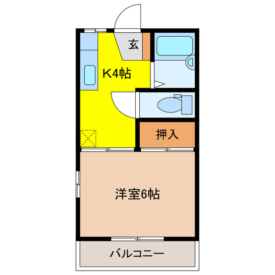 【間取り】 | フレグランス峰B棟