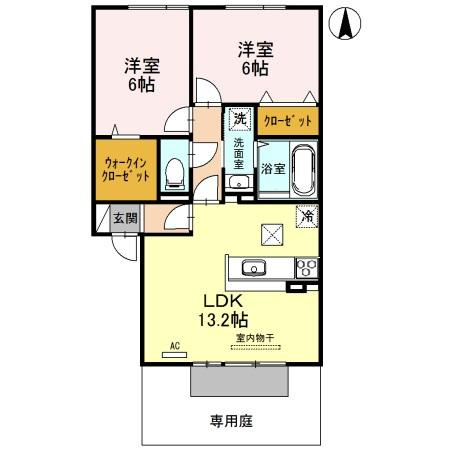グランレーヴ壱番館の間取り
