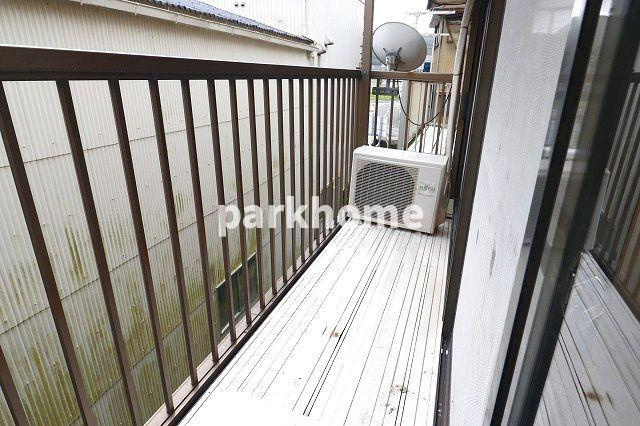 朝倉西町　戸建貸家のバルコニー|広々としたバルコニーです