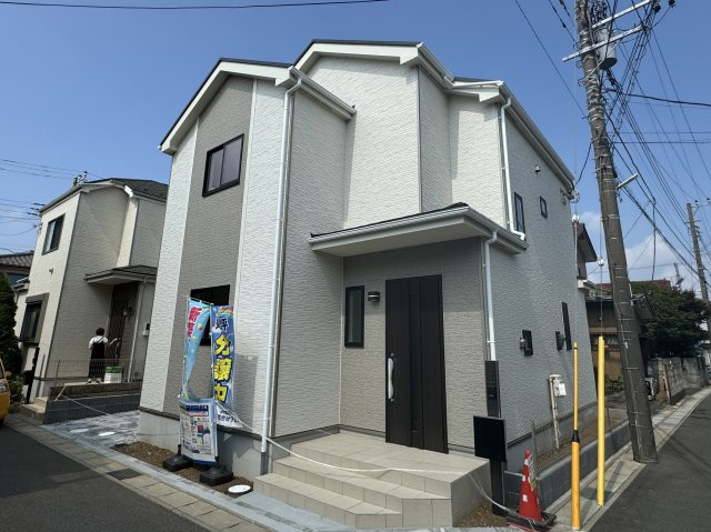 松戸市高塚新田新築戸建（高塚新田Ⅱ）の外観|完成済み内覧可能です！