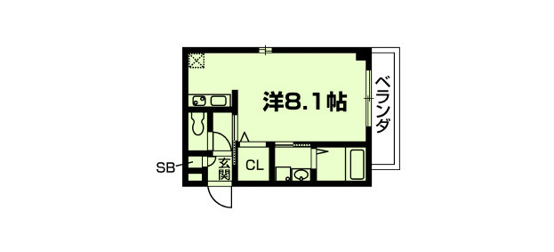 artisan北大路の間取り|代表的な間取りです。