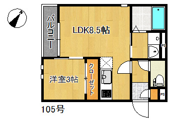 【間取り】 | Grandtic住吉Ⅱ　★プライスホームなら仲介手数料0円です★