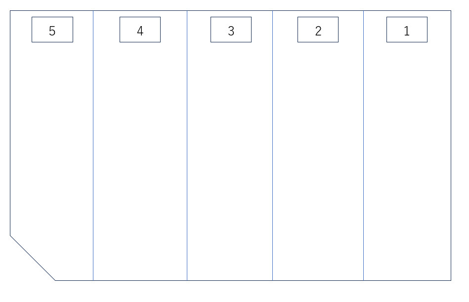 山之上北町MTパーキングの区画図