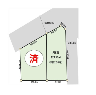 【区画図】 | 逗子市小坪7丁目A区画