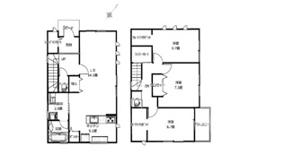 【参考プラン】 | 逗子市小坪7丁目A区画 | 建物面積：105.57㎡
建物価格：20,435,200円
別途外構工事費用等要