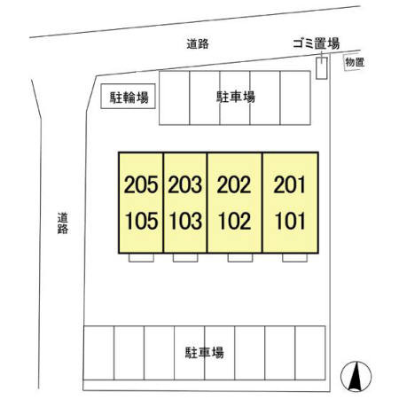 Primrose（プリムローズ）の区画図
