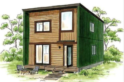 【完成予想図】 | 大津市南小松1156-6　分譲地 | プラン例　外観パース