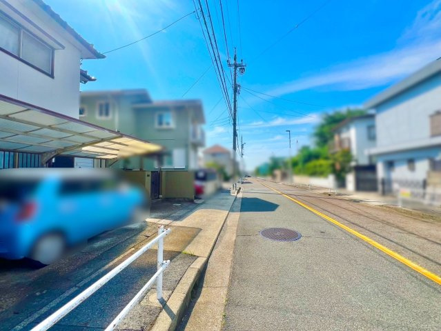 名東区上菅一丁目土地の前面道路含む現地写真