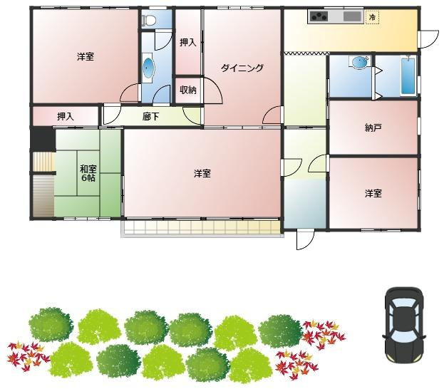 【間取り】 | 枚方市香里園山之手町　貸戸建