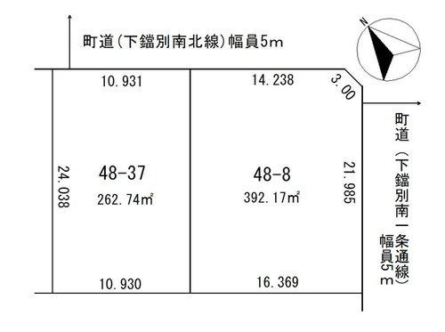 弟子屈町泉3丁目　売土地の土地図