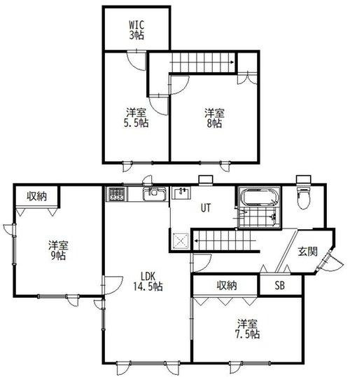 住之江町10　中古住宅の間取り