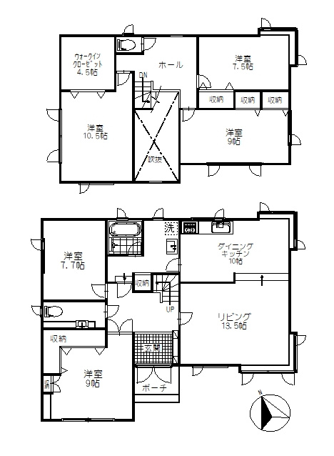 芦野5丁目　中古住宅の間取り