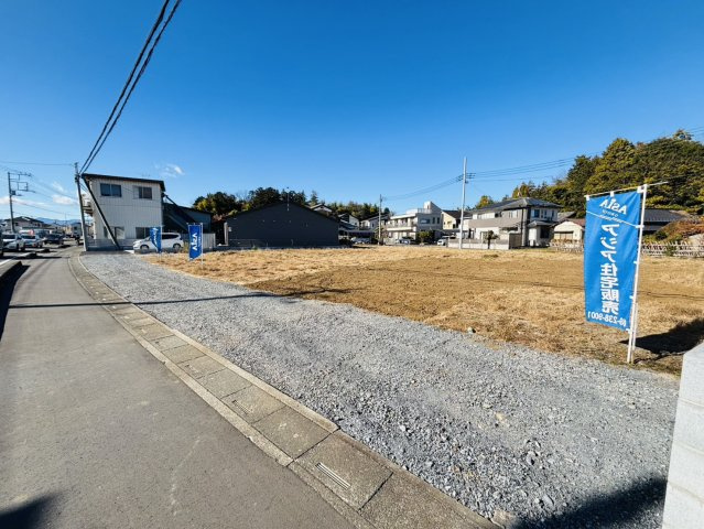 敷地面積63坪　売地　川越市天沼新田の外観|現地（2025年12月）撮影　日当たり良好です♪売主負担にて歩道切り下げ(開口）工事実施予定！