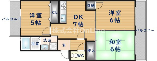 【間取り】 | サンハイム南山本