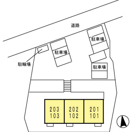 セジュール２１　　刈谷市近郊の賃貸はクラスホーム刈谷店の区画図